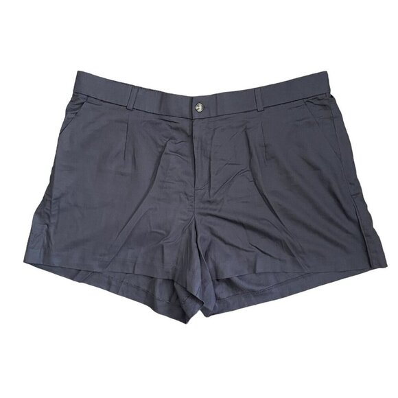 Torrid NWT Womens 5" Stretch Linen Blend High Rise Short Sz 28 Plus Gray Stretch - Picture 1 of 11